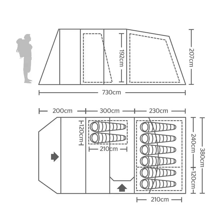 HI-GEAR Hampton 800 Eclipse Tent